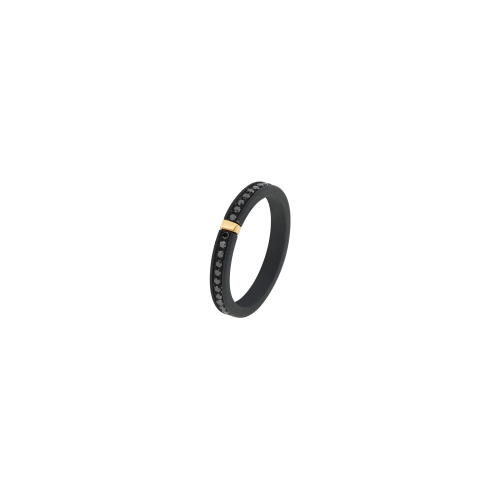 Accedi al prodotto correlato Mano | J . VERETTA GIRODITO IN TITANIO NERO, ORO 18 KT E 43 DIAMANTI BLACK - TNAR2001
