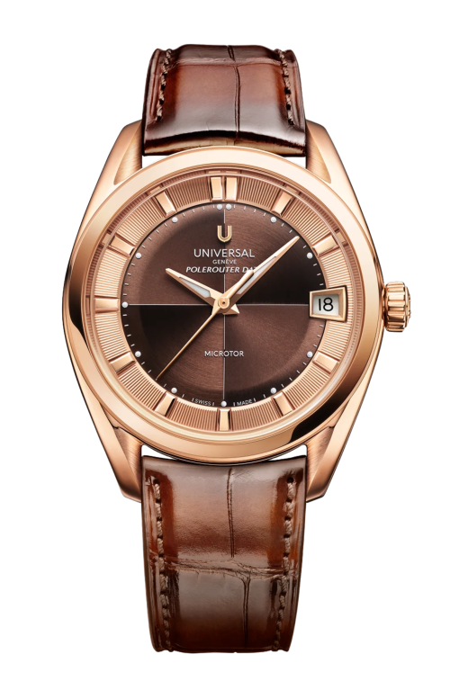 Accedi alla scheda di Universal Gen&egrave;ve LA POLEROUTER DATE BROWN - UGPO003
