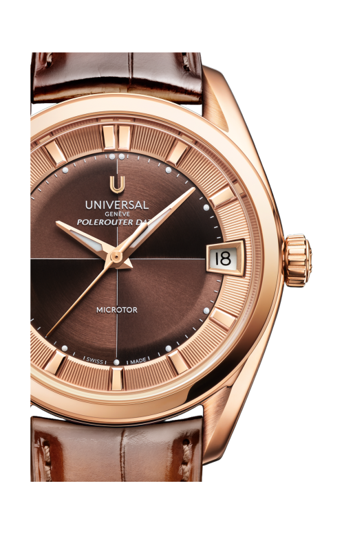 Accedi alla scheda di Universal Gen&egrave;ve LA POLEROUTER DATE BROWN - UGPO003