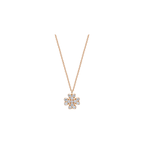 Accedi al prodotto correlato Bartorelli Italian Jewels COLLANA GIROCOLLO IN ORO ROSA CON PENDENTE QUADRIFOGLIO IN PAV&Eacute; DI DIAMANTI - 253773