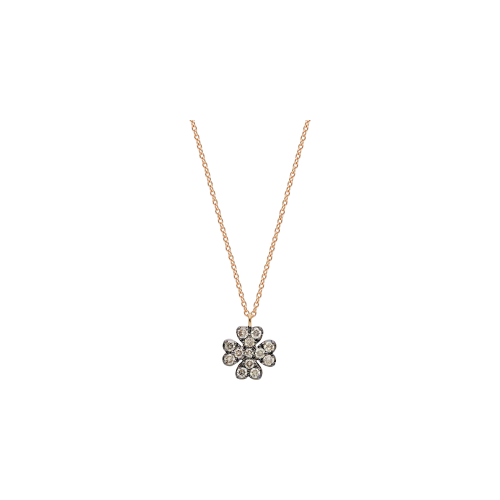 Accedi alla scheda di Bartorelli Italian Jewels COLLANA GIROCOLLO IN ORO ROSA CON PENDENTE QUADRIFOGLIO IN PAV&Eacute; DI DIAMANTI BROWN - 253775