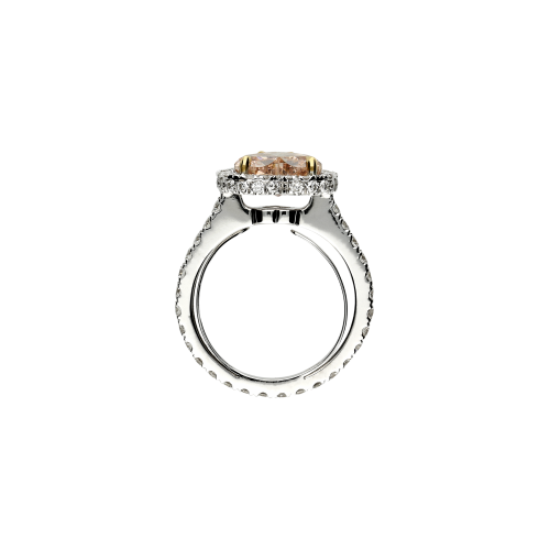 Accedi alla scheda di Bartorelli Italian Jewels ANELLO IN ORO BIANCO 18 CARATI CON DIAMANTE FANCY BROWNISH ORANGY PINK TAGLIO CUORE E PAV&Eacute; DI DIAMANTI BIANCHI TAGLIO BRILLANTE - F.273D