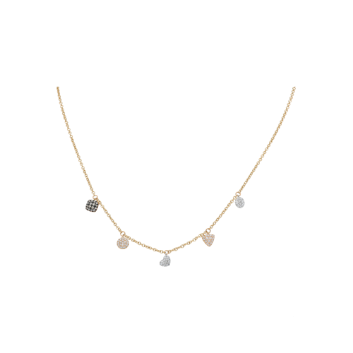 Accedi alla scheda di Bartorelli Italian Jewels COLLANA GIROCOLLO IN ORO ROSA CON CIONDOLI, DIAMANTI BIANCHI E DIAMANTI BROWN - FC3759R002001