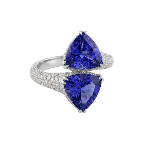 Accedi alla scheda di Bartorelli Italian Jewels ANELLO CONTRARIE IN ORO BIANCO CON TANZANITI E DIAMANTI BIANCHI - GA/EI-T/9FCA