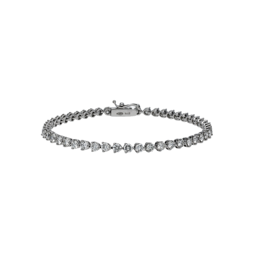 Accedi alla scheda di Bartorelli Italian Jewels Bracciale tennis in oro bianco 18 carati e diamanti bianchi taglio brillante - LB-VB07987DW