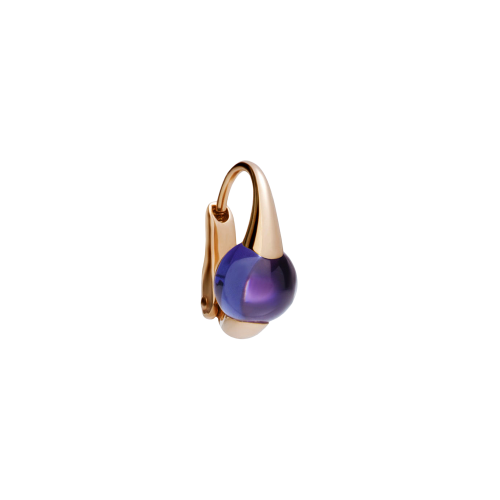 Accedi alla scheda di Pomellato ORECCHINI M'AMA NON M'AMA - ORECCHINO SINGOLO IN ORO ROSA E IOLITE TONDA CABOCHON - O.B004THO7OX - O.B004THO7OX