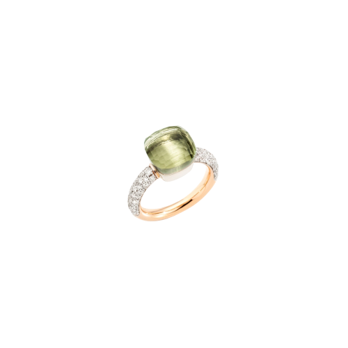 Accedi alla scheda di Pomellato POMELLATO - ANELLO NUDO CLASSIC IN ORO ROSA E BIANCO CON PRASIOLITE E DIAMANTI - PAC0040O6WHRDB0PA - PAC0040O6WHRDB0PA