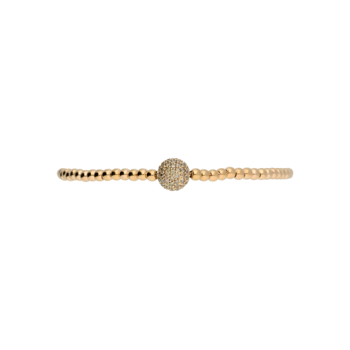 Accedi alla scheda di Bartorelli Italian Jewels BRACCIALE SFERE SEMIRIGIDO IN ORO ROSA CON DIAMANTI BROWN - PB08145DB8P