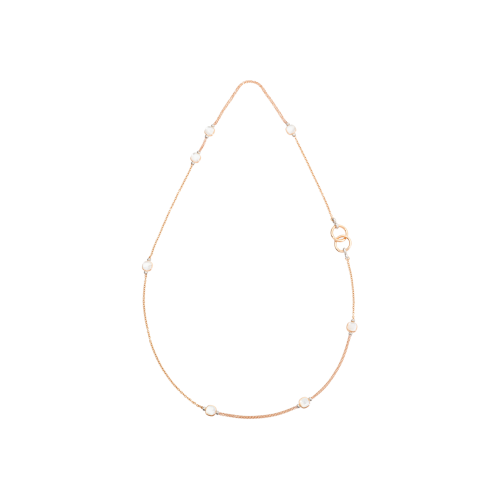 Accedi alla scheda di Pomellato POMELLATO - COLLANA NUDO IN ORO ROSA E BIANCO, MADREPERLA, TOPAZI BIANCHI - PCB9052O6000000TB - PCB9052O6000000TB
