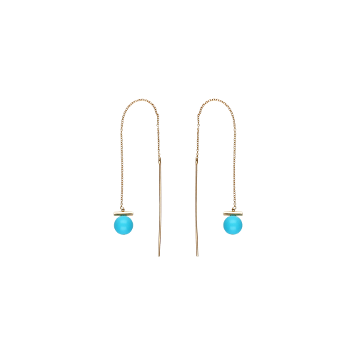 Accedi alla scheda di Bartorelli Italian Jewels Orecchini in argento ros&Egrave; e turchese - SM-OR-001