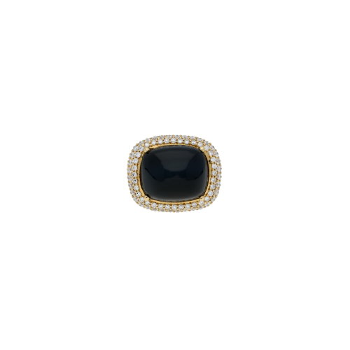 Accedi al prodotto correlato Bartorelli Italian Jewels ANELLO IN ORO ROSA CON ONICE A PIRAMIDE E PAVE' DI DIAMANTI BIANCHI - TR7241D0XP