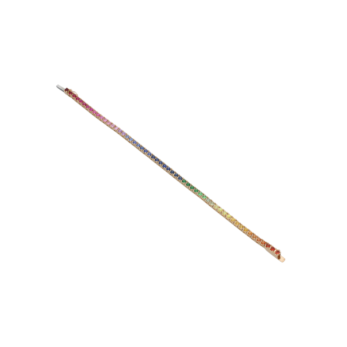Accedi alla scheda di Bartorelli Italian Jewels BRACCIALE TENNIS IN ORO ROSA CON ZAFFIRI MULTICOLOR - VB23006SXP