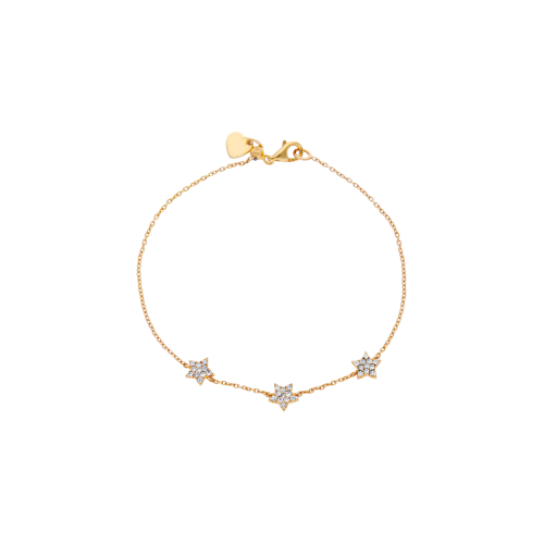 Accedi alla scheda di Bartorelli Italian Jewels BRACCIALE IN ORO ROSA CON STELLE IN PAV&Egrave; DI DIAMANTI  *FP* - VB26366DP