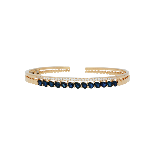 Accedi al prodotto correlato Bartorelli Italian Jewels BRACCIALE RIGIDO IN ORO ROSA DIAMANTI BIANCHI E ZAFFIRI BLU - VB27357SBDP