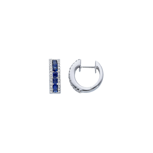 Accedi alla scheda di Bartorelli Italian Jewels ORECCHINI A CERCHIO PICCOLO IN ORO BIANCO CON DIAMANTI E ZAFFIRI BLU - VE21853DSBW