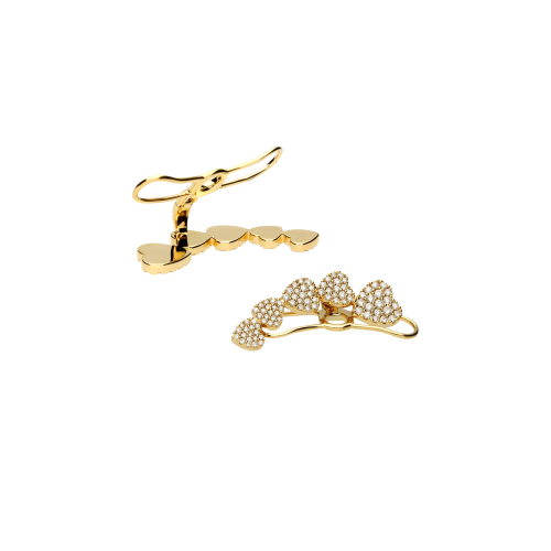 Accedi alla scheda di Bartorelli Italian Jewels Orecchini Cuore lobo in oro rosa e diamanti bianchi - VE26335DP