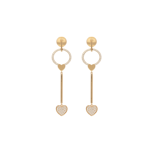 Accedi al prodotto correlato Bartorelli Italian Jewels ORECCHINI CUORI PENDENTI IN ORO ROSA E DIAMANTI BIANCHI - VE27368DP