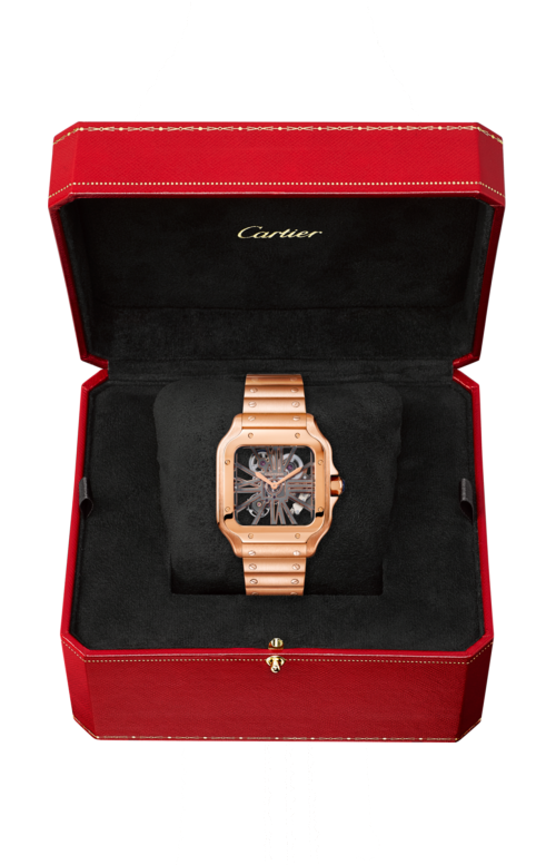 Accedi alla scheda di Cartier SANTOS DE CARTIER, MODELLO GRANDE, SCHELETRATO, ORO ROSA, MANUALE - WHSA0016