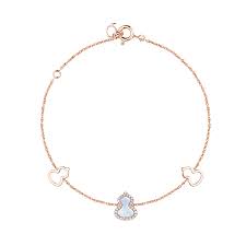 Accedi alla scheda di Qeelin BRACCIALE PETITE WULU IN ORO ROSA CON MADREPERLA E DIAMANTI - WU-BR0001D-RGDMOP - WUBPT1BRGMP