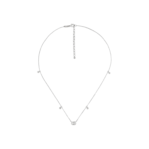 Accedi alla scheda di Gucci COLLANA GG RUNNING IN ORO BIANCO CON DIAMANTI - YBB47923100100U - YBB47923100100U
