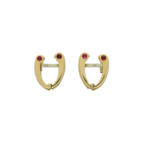 Accedi alla scheda di Bartorelli Italian Jewels GEMELLI A FERRO DI CAVALLO IN ORO ROSA E RUBINI - 3190