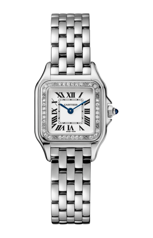 Accedi al prodotto correlato Cartier PANTH&Egrave;RE DE CARTIER, MODELLO PICCOLO, ACCIAIO, DIAMANTI, QUARZO - W4PN0016