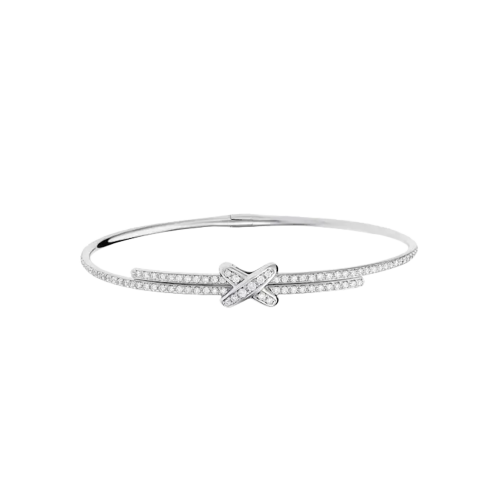Accedi alla scheda di Chaumet CHAUMET - BRACCIALE JEUX DE LIENS IN ORO BIANCO E PAV&Eacute; DI DIAMANTI BIANCHI - 081798 - 081798
