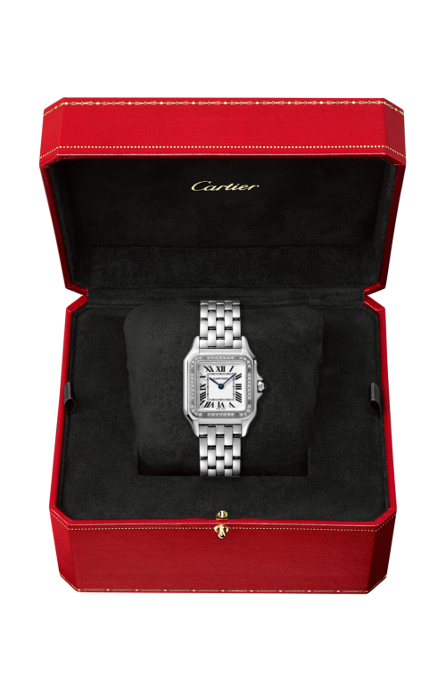 Accedi al prodotto correlato Cartier PANTH&Egrave;RE DE CARTIER, MODELLO MEDIO, ACCIAIO, DIAMANTI, QUARZO - W4PN0018
