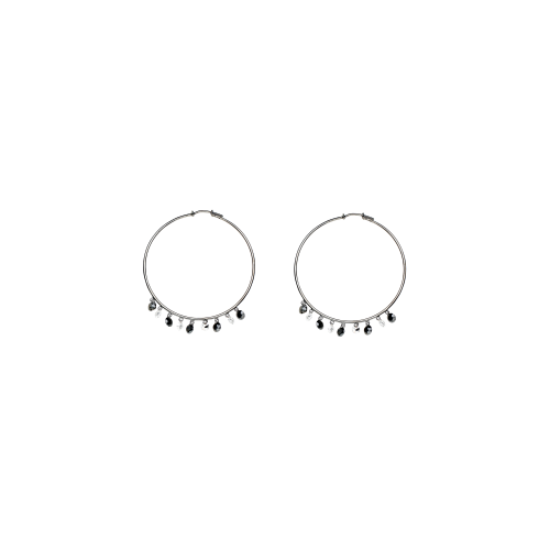 Accedi alla scheda di Bartorelli Italian Jewels ORECCHINI A CERCHIO IN ORO NERO CON DIAMANTI BIANCHI E DIAMANTI NERI - O335/29/2