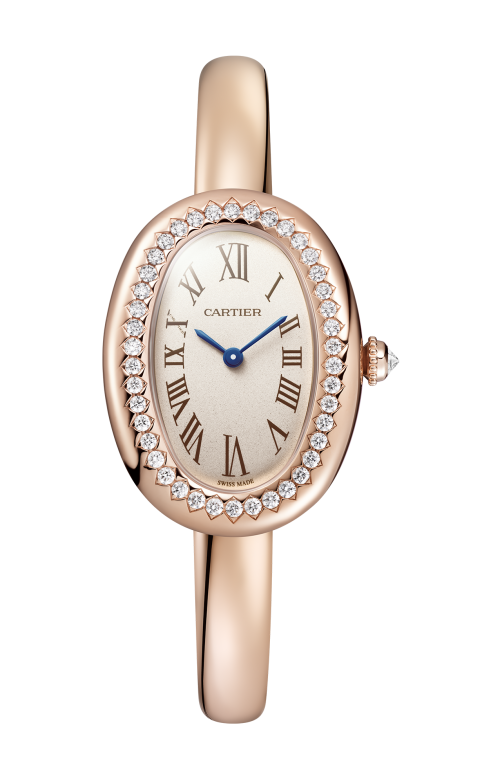 Accedi alla scheda di Cartier BAIGNOIRE MODELLO PICCOLO, ORO ROSA, DIAMANTI, MISURA 16, QUARZO - WJBA0042