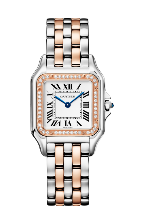 Accedi al prodotto correlato Cartier PANTH&Egrave;RE DE CARTIER, MODELLO MEDIO, ACCIAIO, ORO ROSA, DIAMANTI, QUARZO - W3PN0015