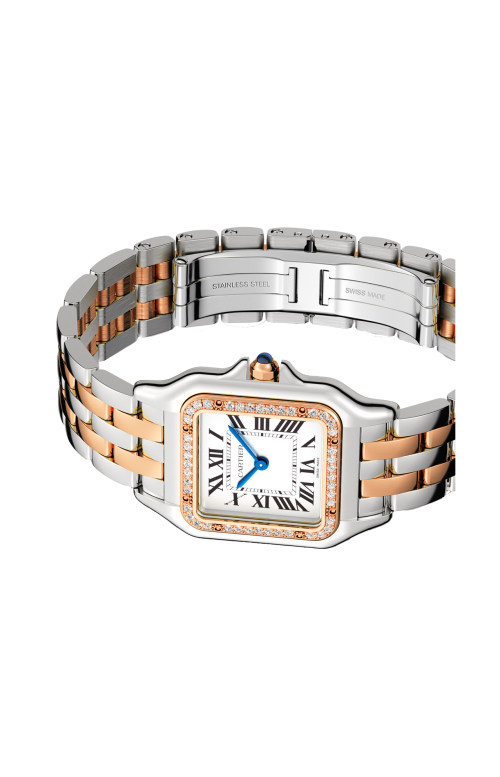 Accedi al prodotto correlato Cartier PANTH&Egrave;RE DE CARTIER, MODELLO MEDIO, ACCIAIO, ORO ROSA, DIAMANTI, QUARZO - W3PN0015