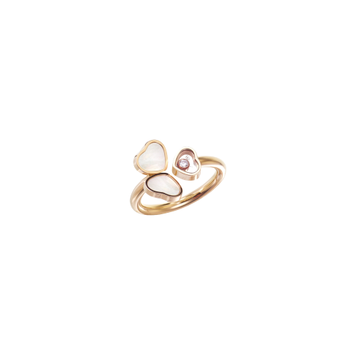 Accedi al prodotto correlato Chopard CHOPARD - ANELLO HAPPY HEARTS WINGS  IN ORO ROSA CON DIAMANTE E MADREPERLA - 82A083-5310 - 82A083