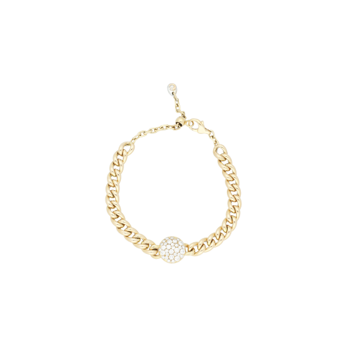 Accedi alla scheda di Bartorelli Italian Jewels BRACCIALE IN MAGLIA MORBIDA ORO ROSA E PAV&Eacute; DI DIAMANTI - 98084002