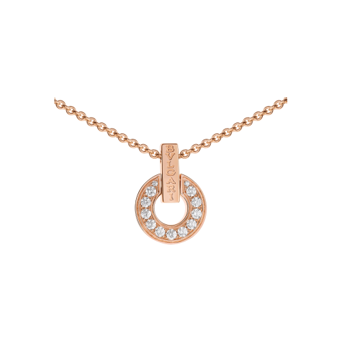 Accedi alla scheda di Bulgari COLLANA BVLGARI BVLGARI OPENWORK IN ORO ROSA CON DIAMANTI PAV&Eacute; PIENI SUL PENDENTE - CL858774 - CL858774