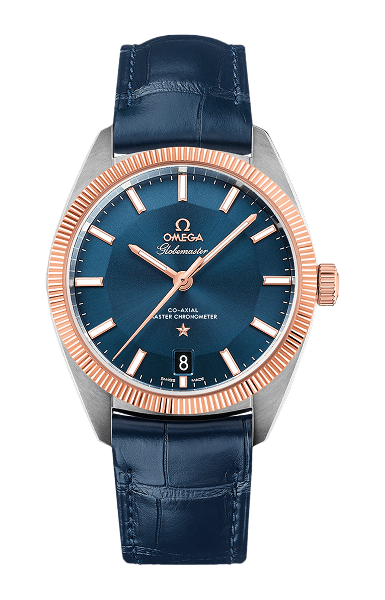 Omega | CONSTELLATION GLOBEMASTER 39 MM, ACCIAIO-ORO SEDNA&trade; SU PELLE - 130.23.39.21.03.001 (1)
