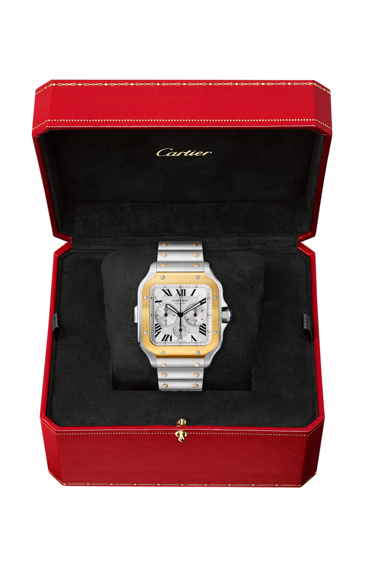 Cartier | SANTOS DE CARTIER CHRONOGRAFO, MODELLO EXTRA-LARGE, ACCIAIO, ORO GIALLO, AUTOMATICO - W2SA0008 (3)