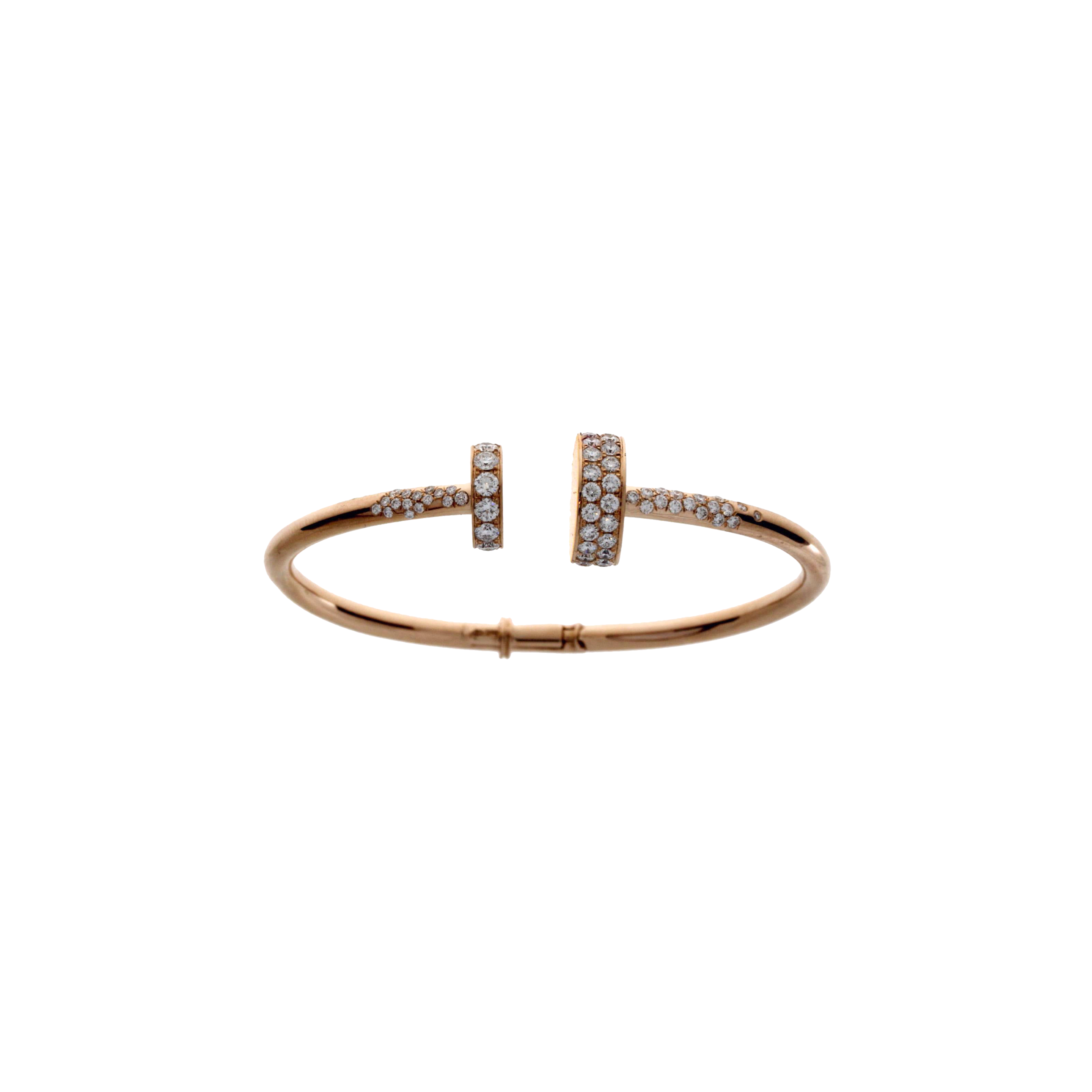 Bartorelli Italian Jewels | BRACCIALE RIGIDO IN ORO ROSA CON DIAMANTI - 1PU0031854/3 (1)