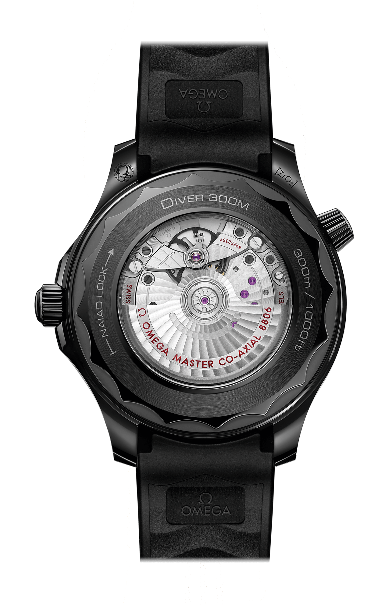 Omega | SEAMASTER DIVER 300M 43,5 MM, CERAMICA NERA SU CAUCCI&Ugrave; - 210.92.44.20.01.003 (2)