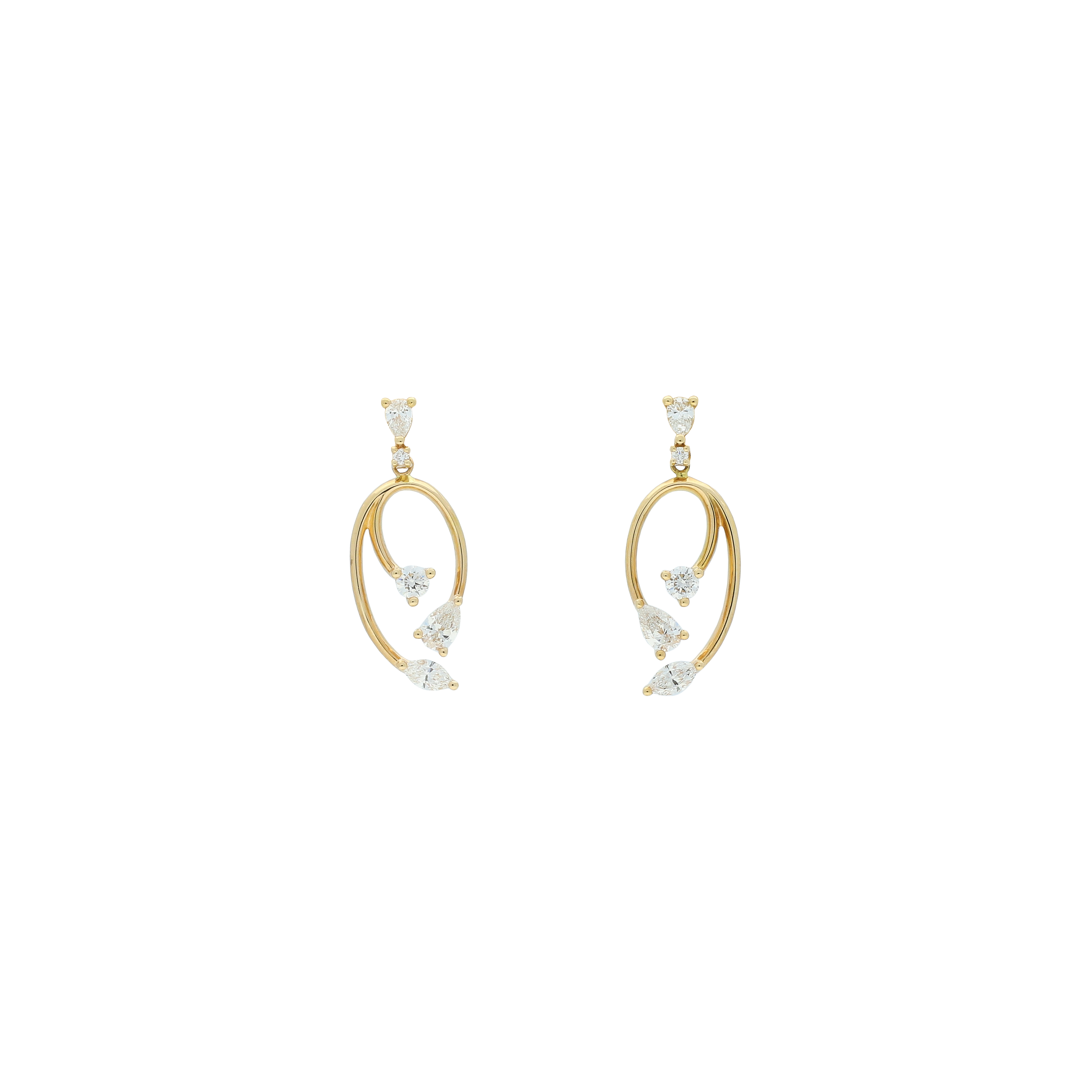 Bartorelli Italian Jewels | ORECCHINI IN ORO ROSA E DIAMANTI BIANCHI - VE26824DP (1)