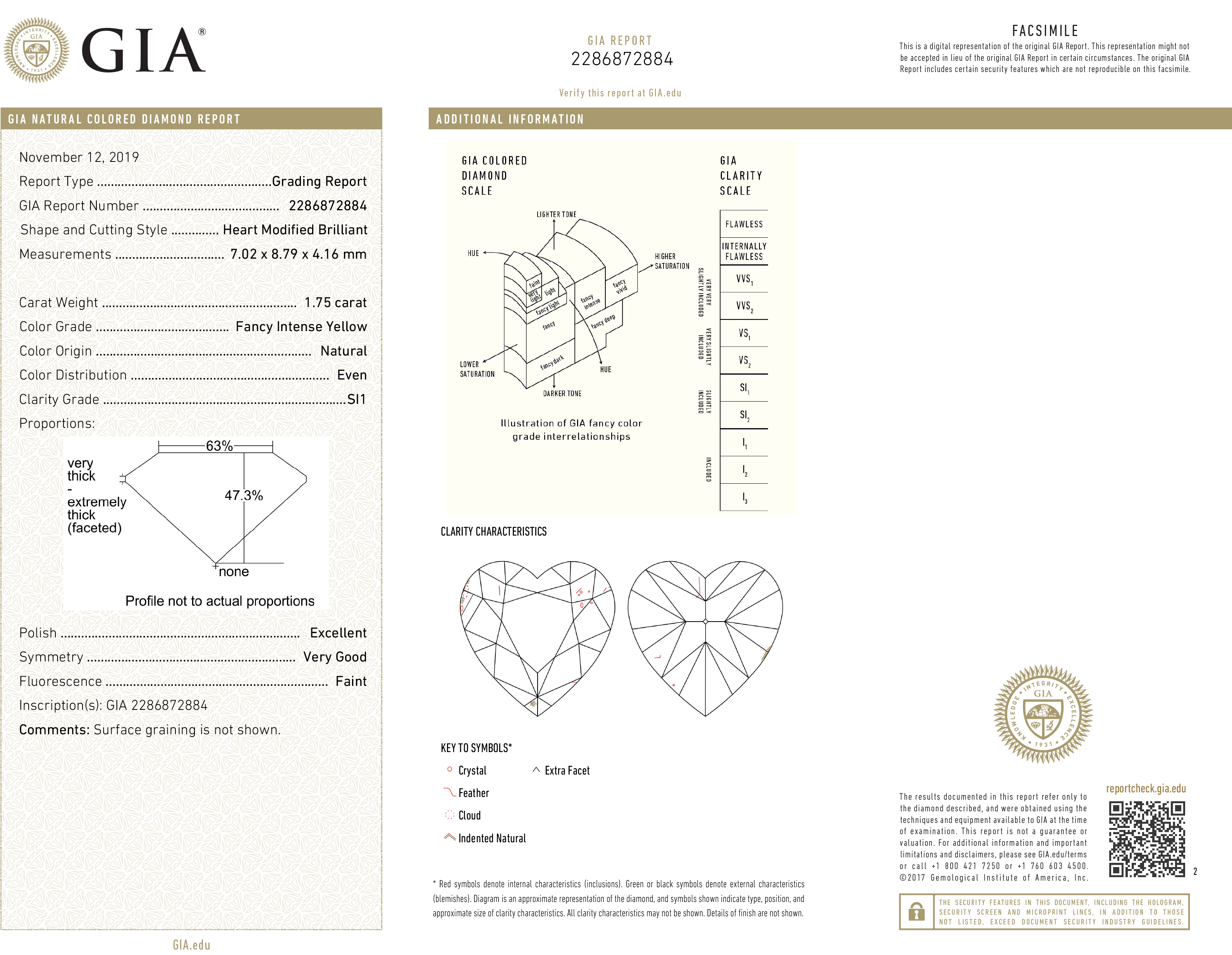 Bartorelli Italian Jewels | COLLANA IN ORO BIANCO CON PENDENTE CUORE FANCY YELLOW CERTIFICATO GIA E DIAMANTI - 6631 (2)