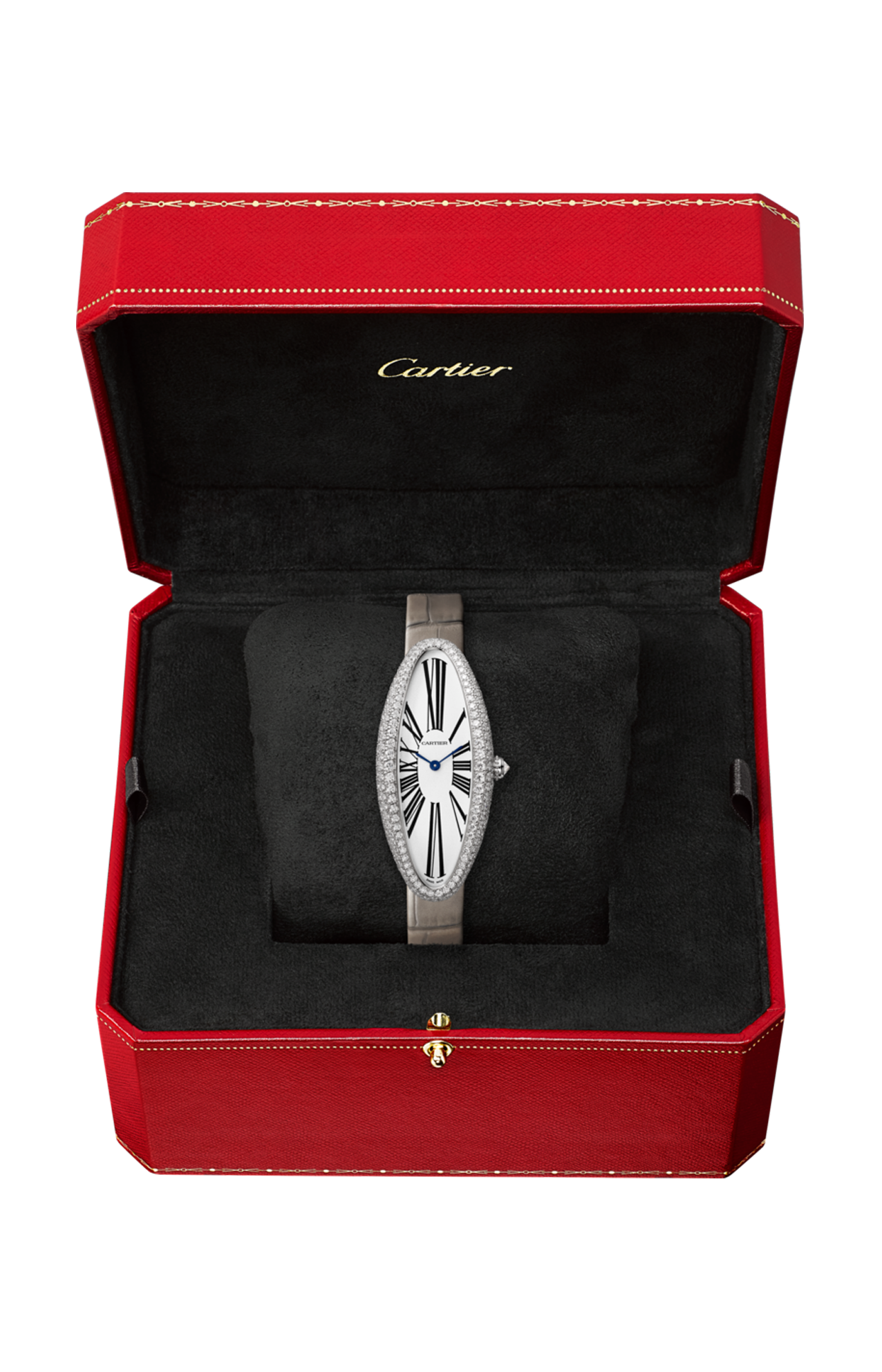 Cartier | BAIGNOIRE ALLENG&Eacute;E ORO BIANCO, DIAMANTI, MANUALE - WJBA0007 (2)