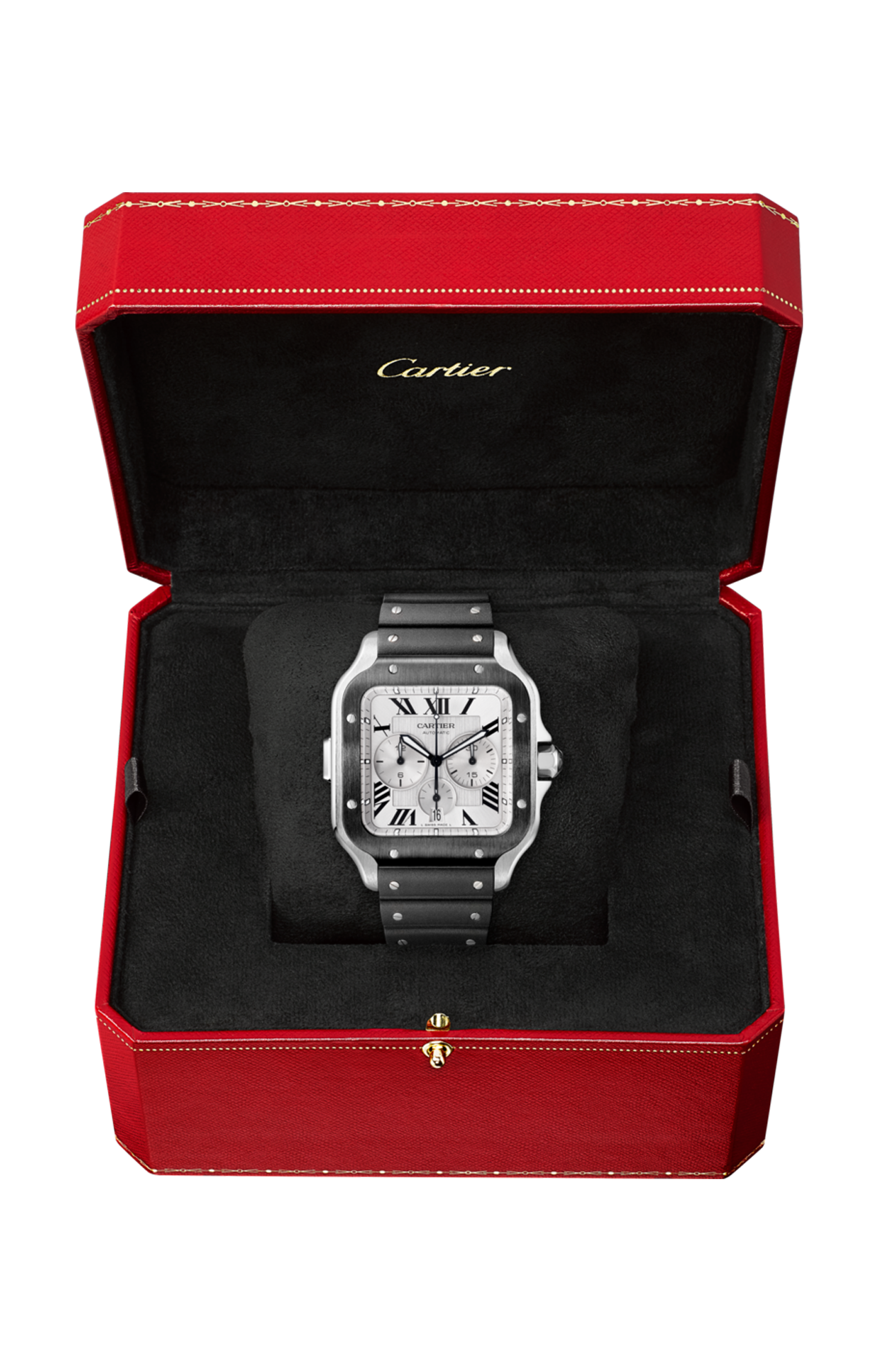 Cartier | SANTOS DE CARTIER CRONOGRAFO, MODELLO EXTRA-LARGE, ACCIAIO, AUTOMATICO - WSSA0017 (3)