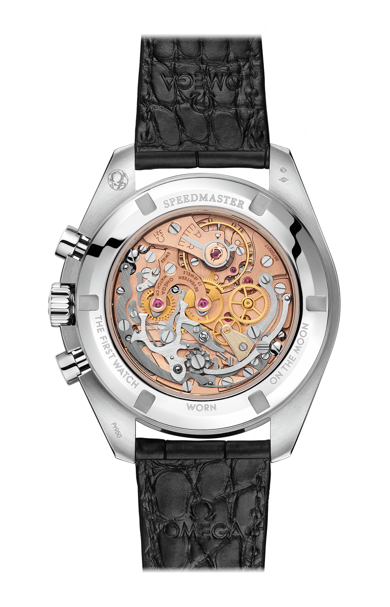 Omega | SPEEDMASTER CALIBRO 321 42 MM, PLATINO SU PELLE - 311.93.42.30.99.001 (2)