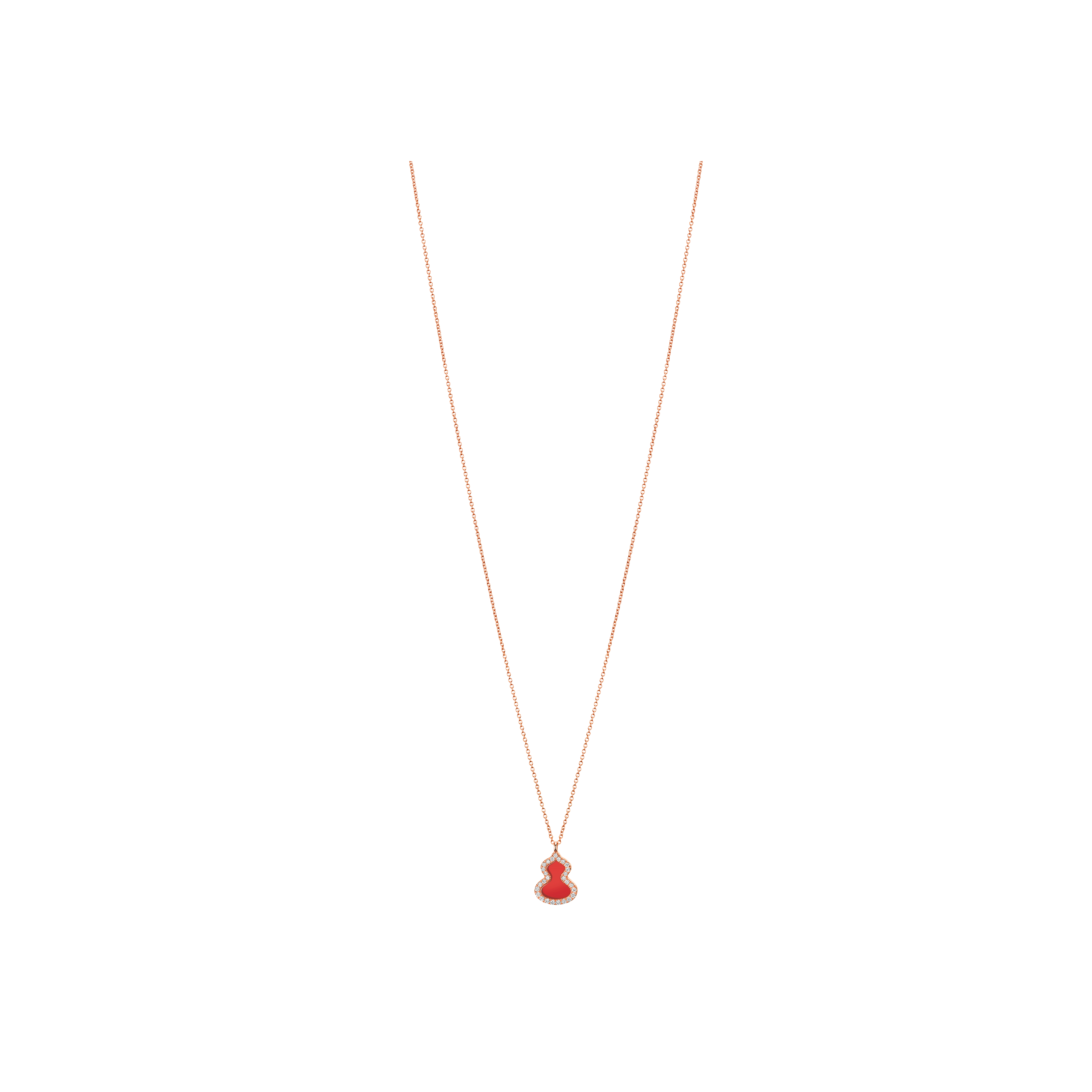 Qeelin | COLLANA PETITE WULU IN ORO ROSA CON DIAMANTI - WU-NL0006D-RGDRA - WUNPT6DRGRA (1)