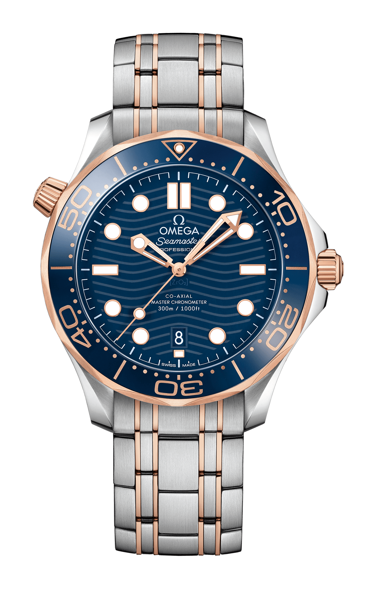 Omega | SEAMASTER DIVER 300M 42 MM, ACCIAIO-ORO SEDNA&trade; SU ACCIAIO-ORO SEDNA&trade; - 210.20.42.20.03.002 (1)