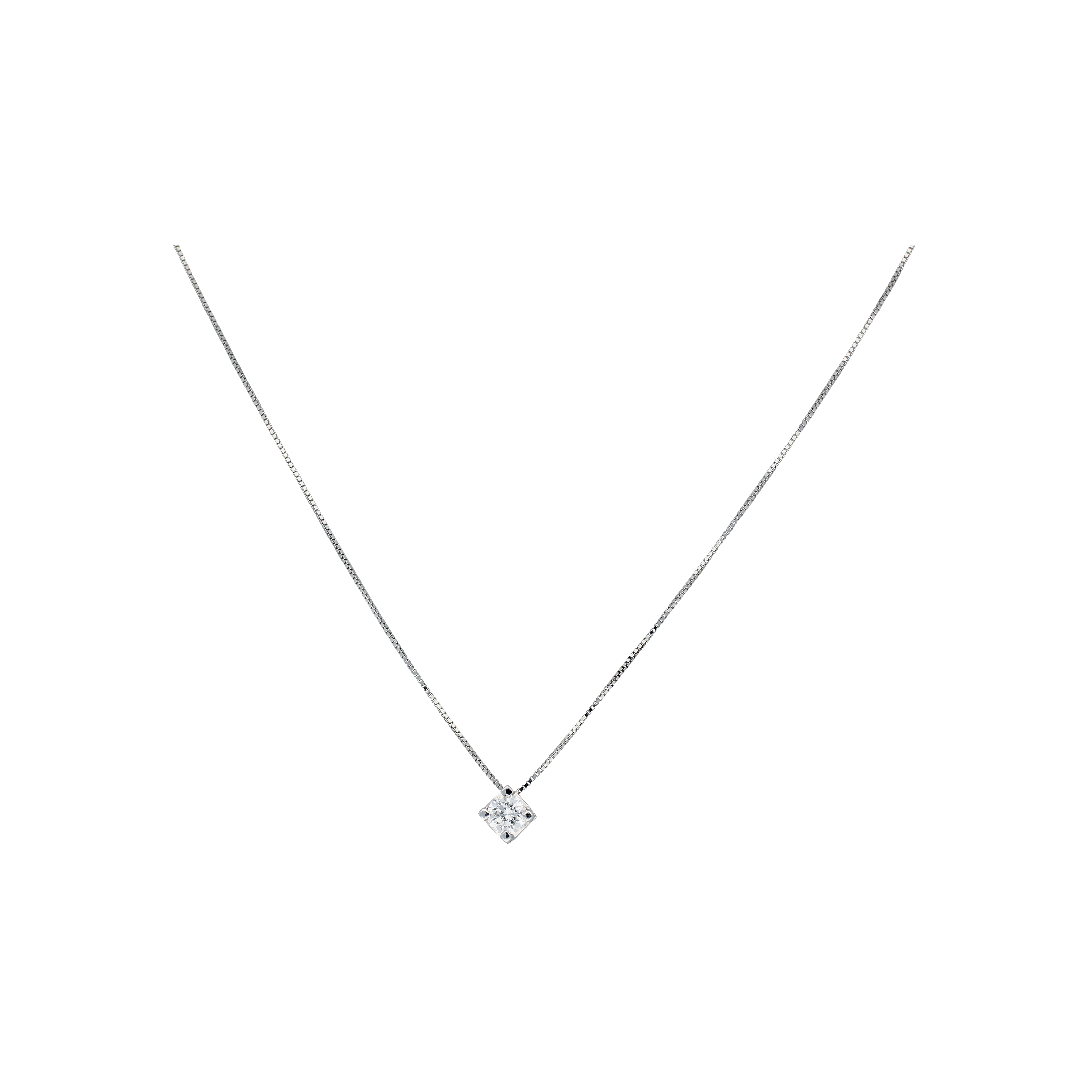 Bartorelli Italian Jewels | COLLANA IN ORO BIANCO E DIAMANTE BIANCO - 2561 (1)