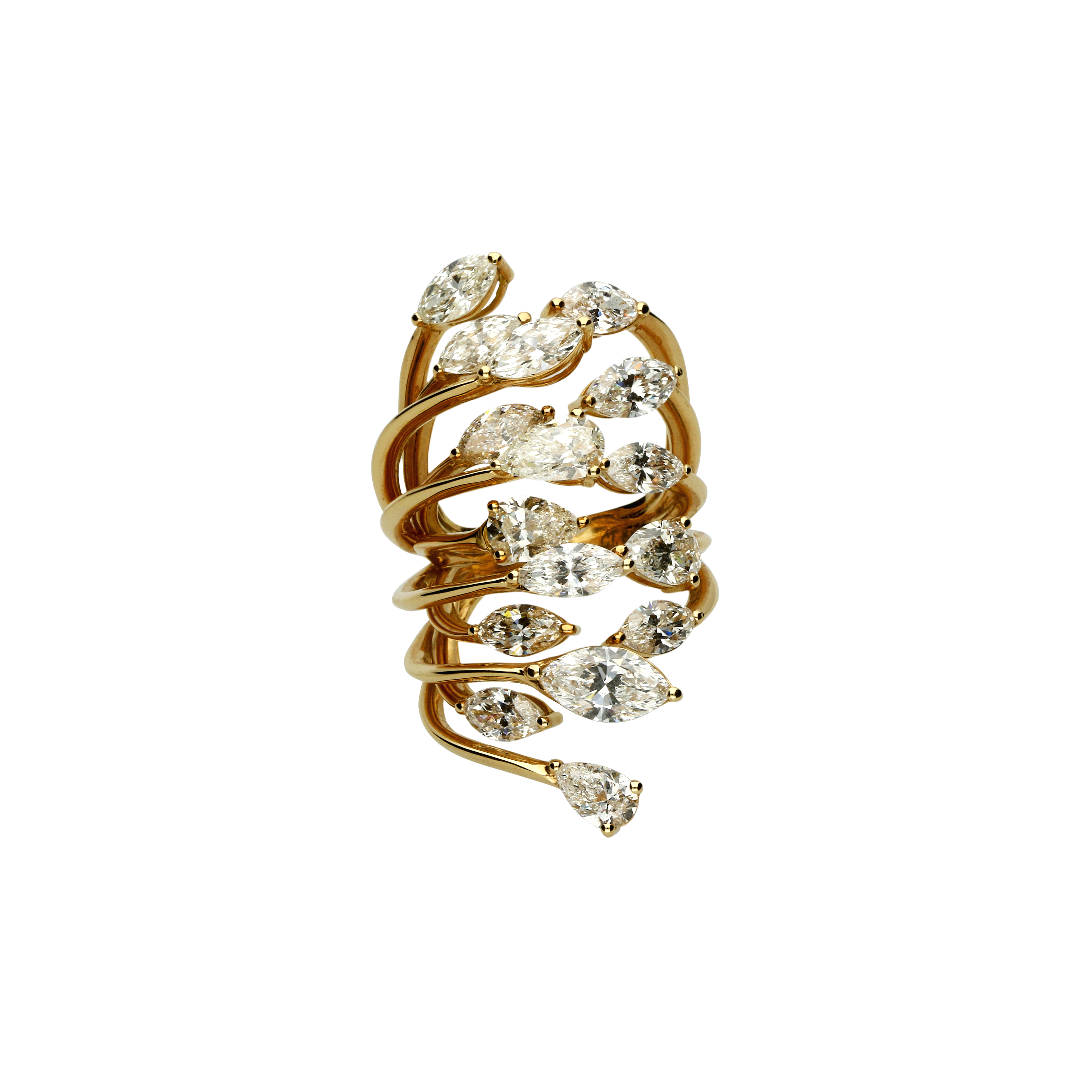 Bartorelli Italian Jewels | ANELLO RAMI IN ORO ROSA E DIAMANTI - 3R00001D 8,68 (1)