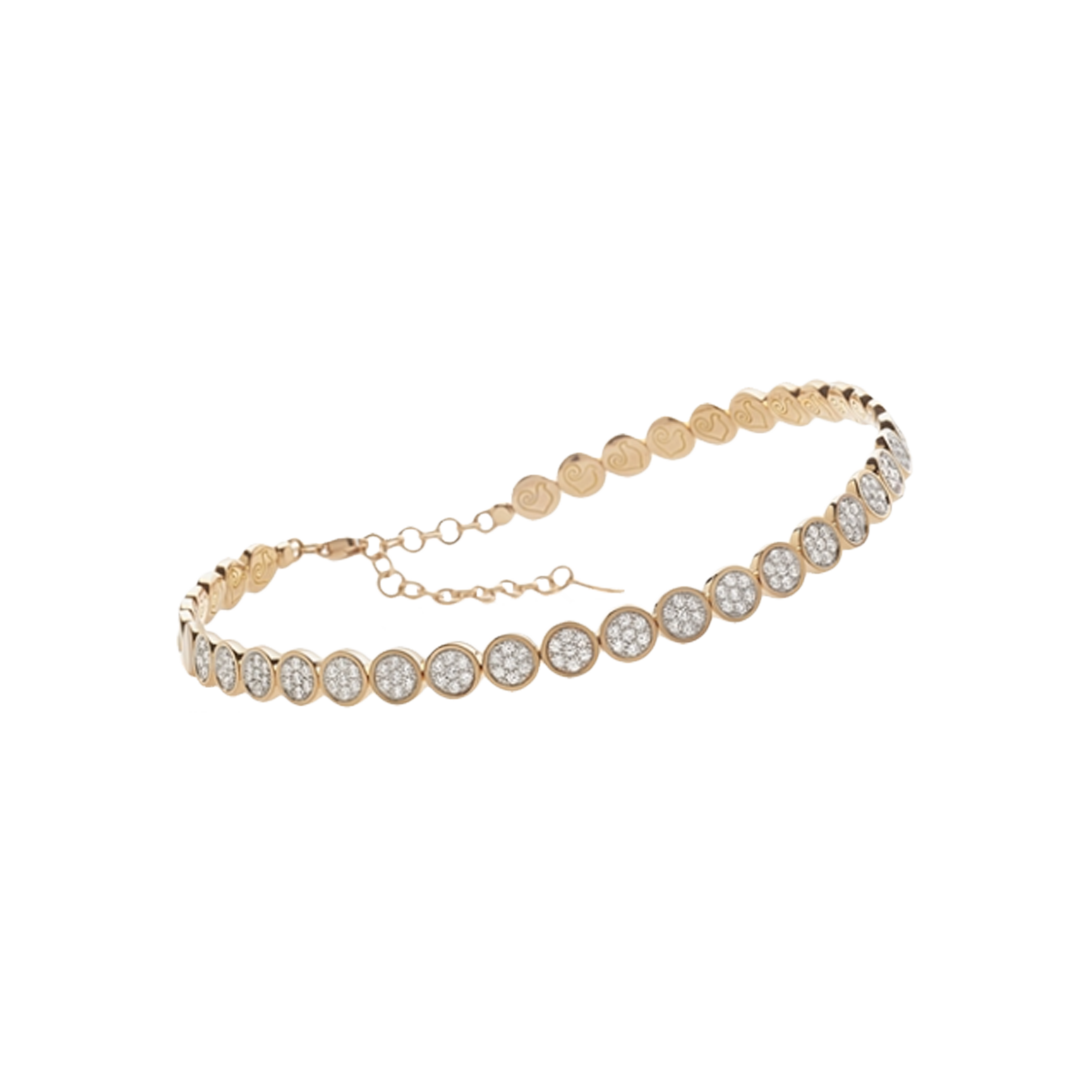 Chantecler | CHOCKER PAILLETTES IN ORO ROSA E PAILLETTES IN PAV&Eacute; DI DIAMANTI - 40215 - 40215 (1)