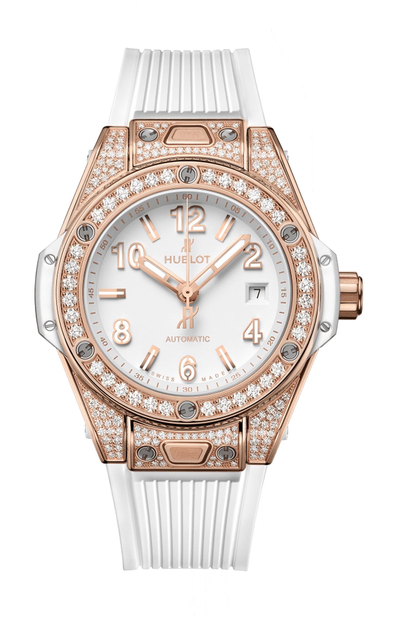 Hublot | BIG BANG ONE CLICK KING GOLD WHITE PAV&Eacute; 33 MM - 485.OE.2080.RW.1604 (1)